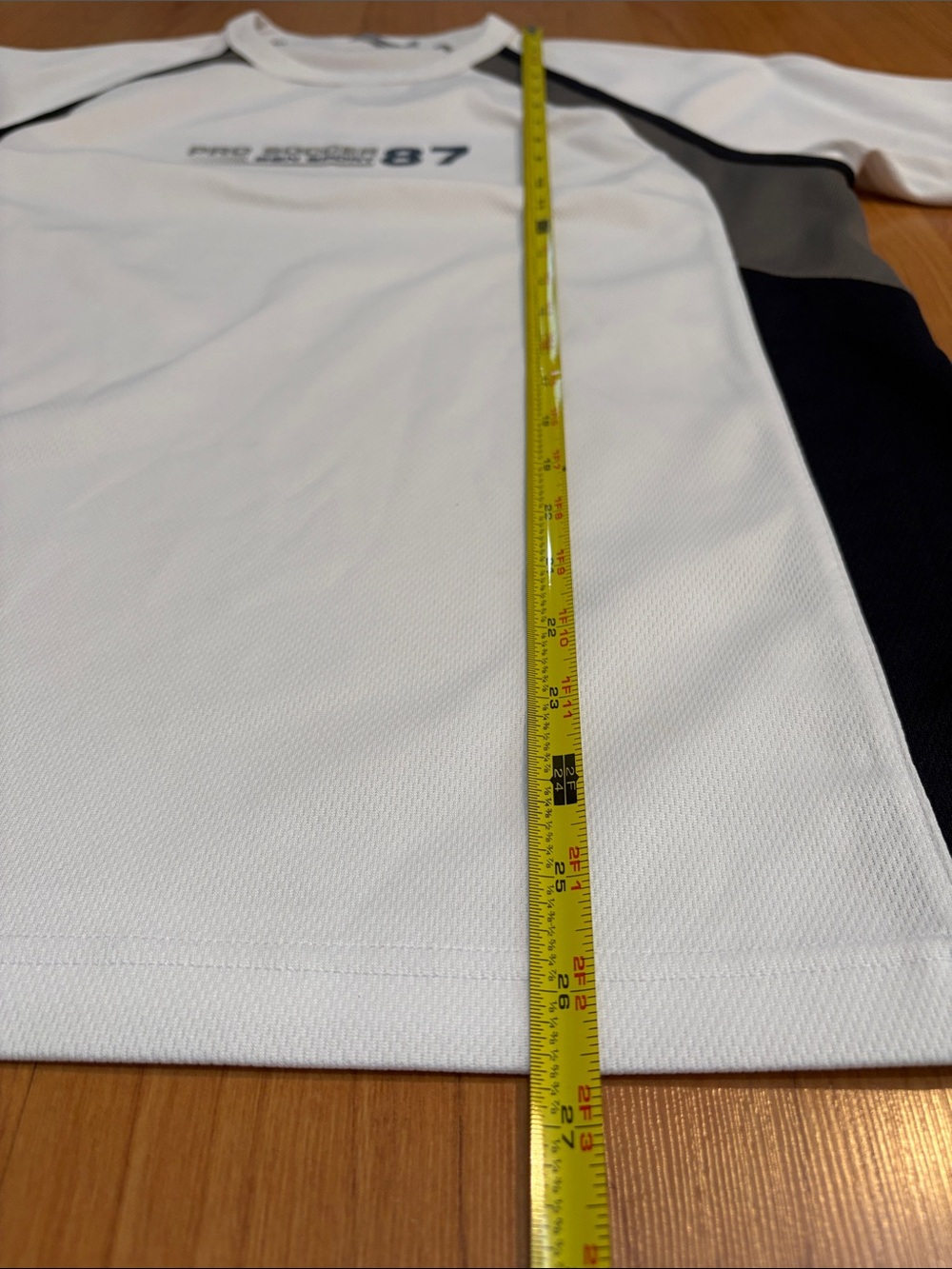 Pro Soccer 87 Men's White Athletic Short Sleeve Shirt - Picture 10 of 12